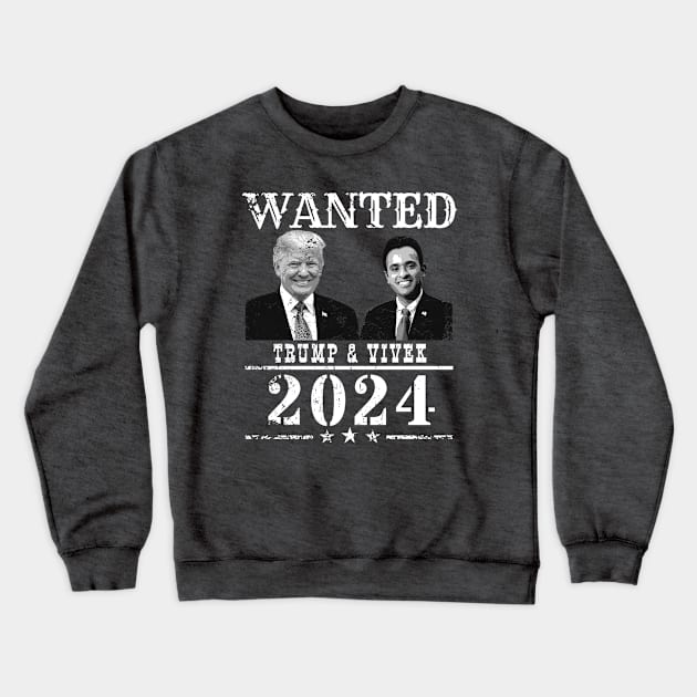 WANTED Trump & Vivek 2024 Crewneck Sweatshirt by Decamega